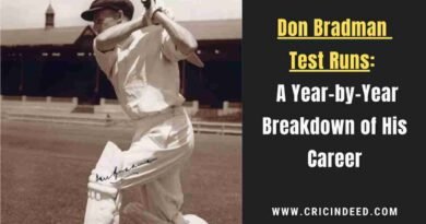 bradman scoring a run in a test match