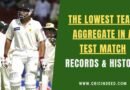 Pakistan all out for 59 and 53 in a test match against australia in 2002