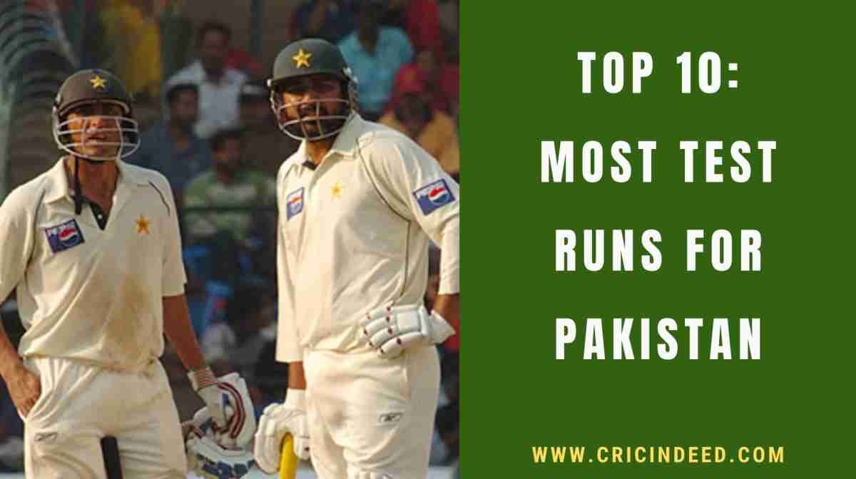 Most Test Runs for Pakistan