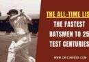 fastest batter to 25 100s in test