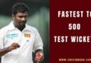 murali celebrating a milestone in test cricket