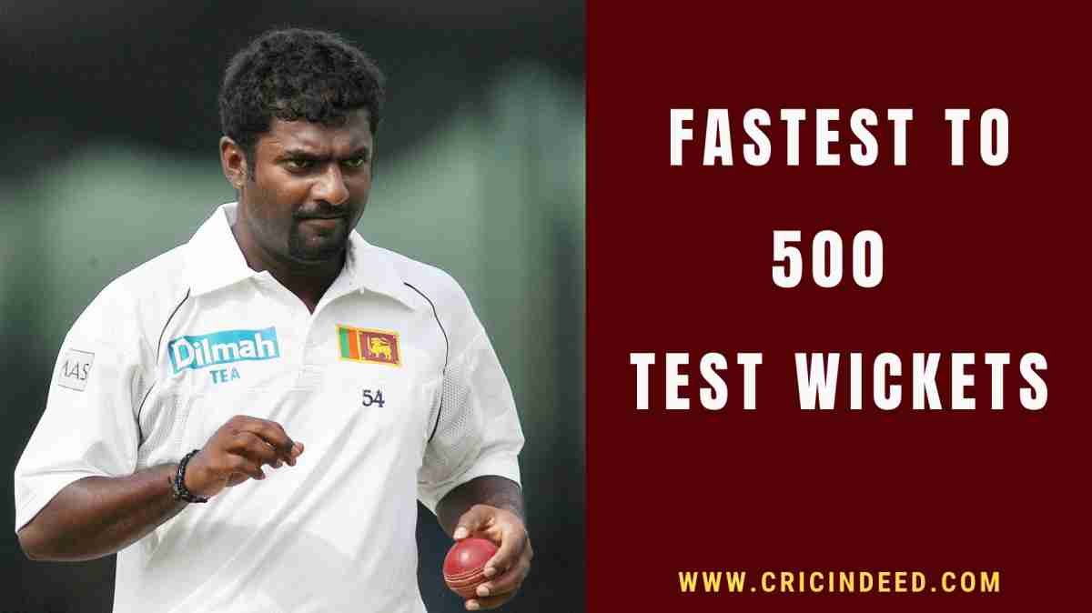 Fastest to 500 Test Wickets
