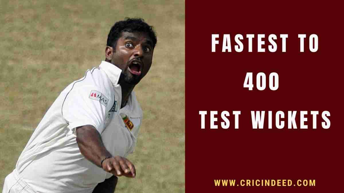 Fastest to 400 Test Wickets