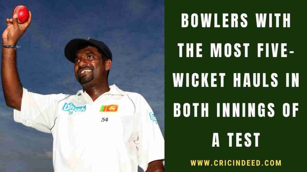 muralitharan picked 5-wickets twice in a same test match