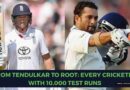 List: Cricketers with 10000 Test Runs List: Cricketers with 10000 Test Runs