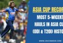 Malinga picking yet another 5-wickets in an Asia cup match