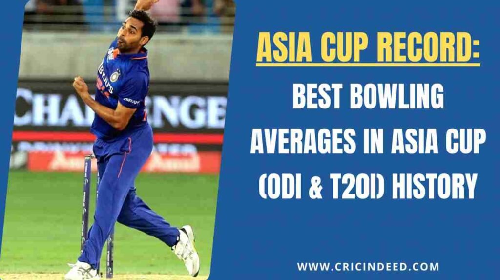 best bowler by average bhuvi in asia cup