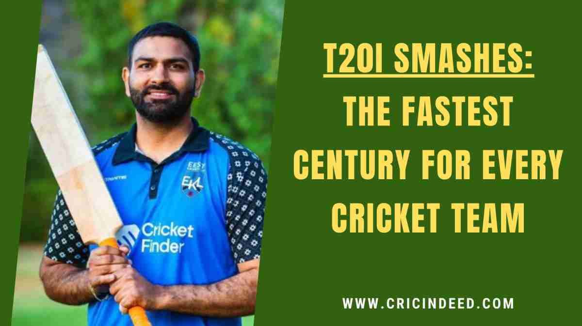 Fastest T20I Century for Each Team: Country-Wise Records