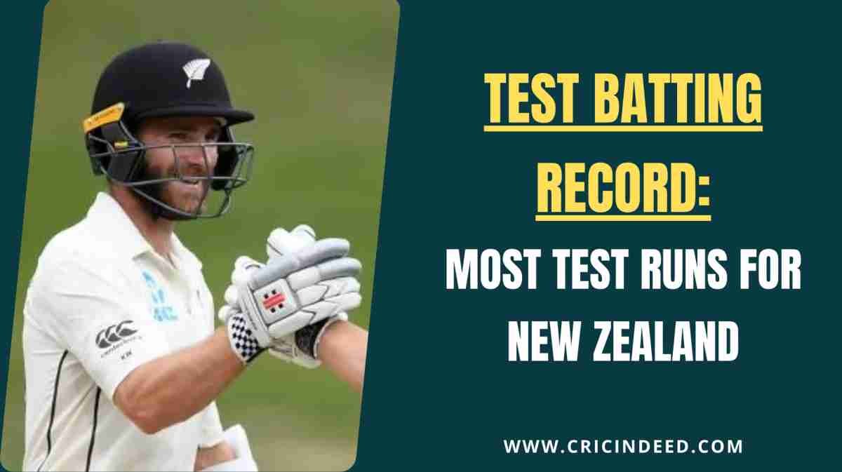 Most Test Runs for New Zealand