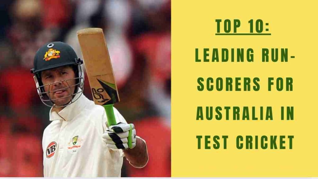 ponting high scorer for australia test