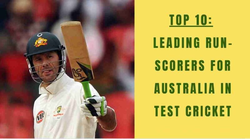 ponting high scorer for australia test