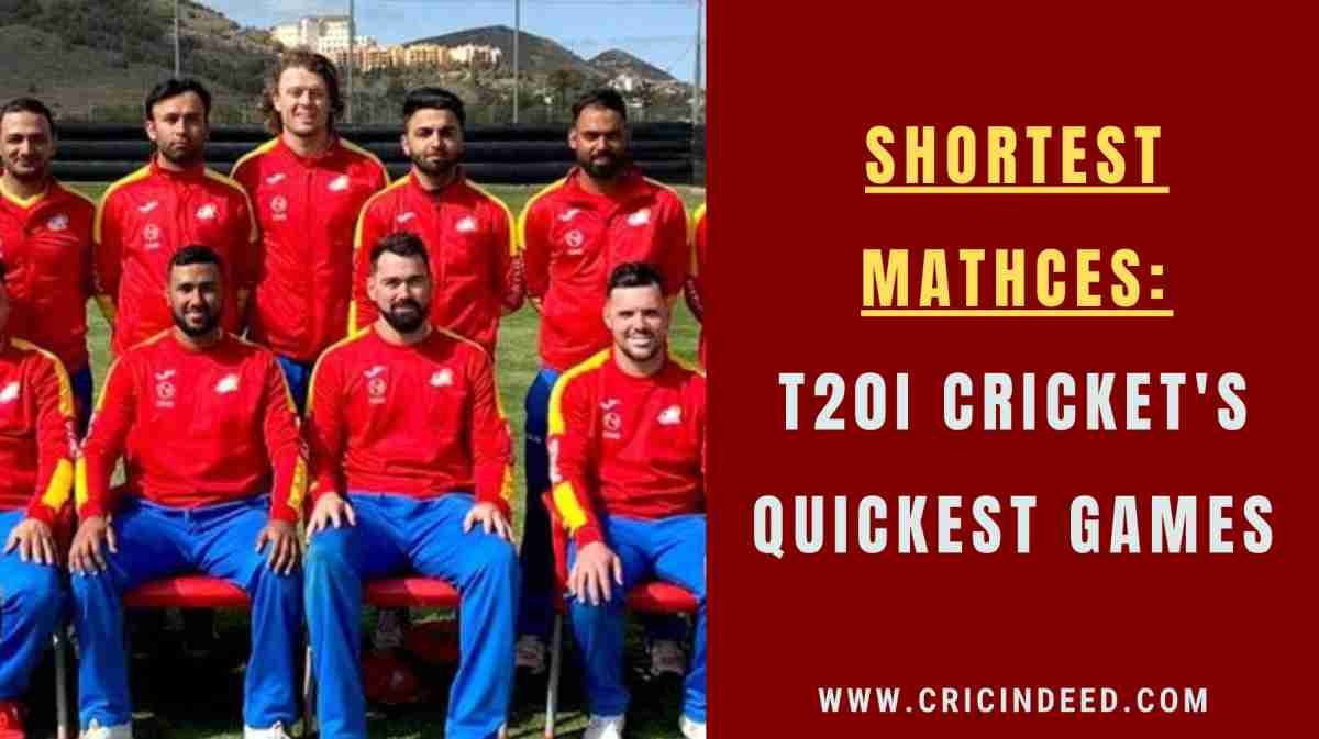Shortest T20I Matches by Balls