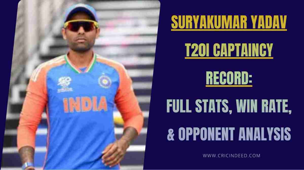 Suryakumar Yadav T20I Captaincy Record