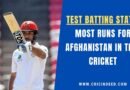 rahmat shah first afghan batter to score a test century