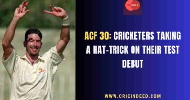 ACF 30: A Cricketer Taking a Hat-Trick on Their Test Debut ACF 30: A Cricketer Taking a Hat-Trick on Their Test Debut