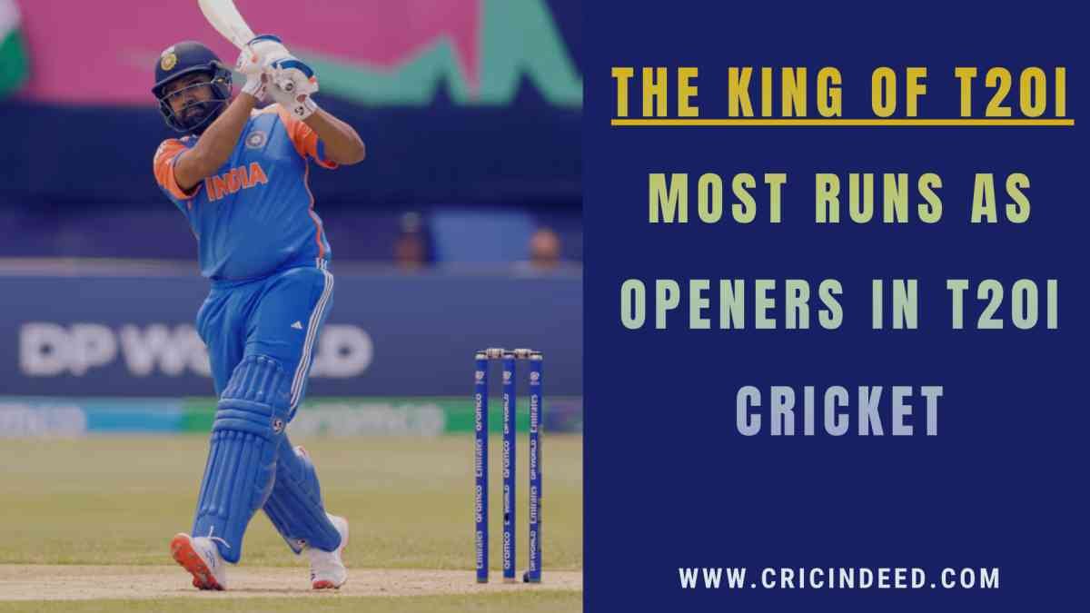 Most Runs as Openers in T20I Cricket