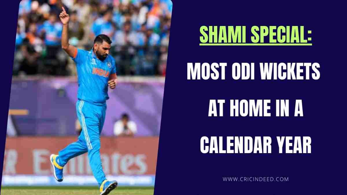 Most ODI Wickets at Home in a Calendar Year
