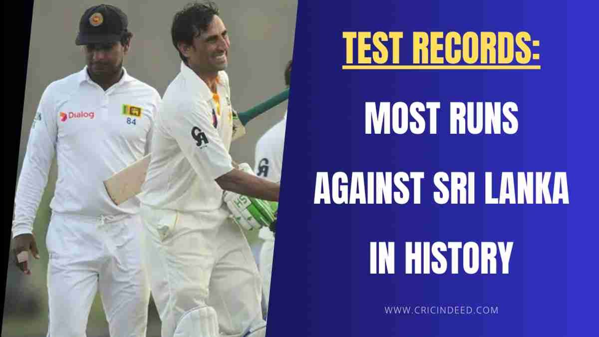 Most Test Runs Against Sri Lanka