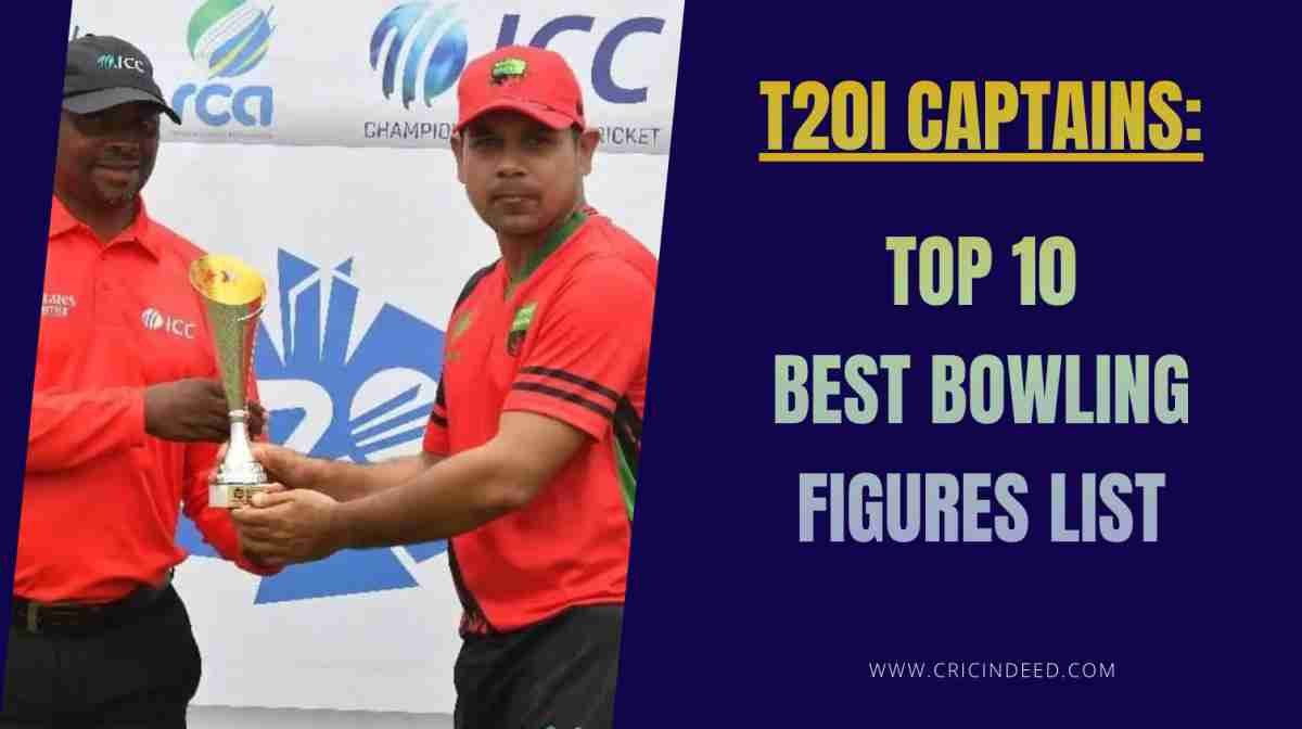 Best Bowling Figures by Captains in T20I Cricket