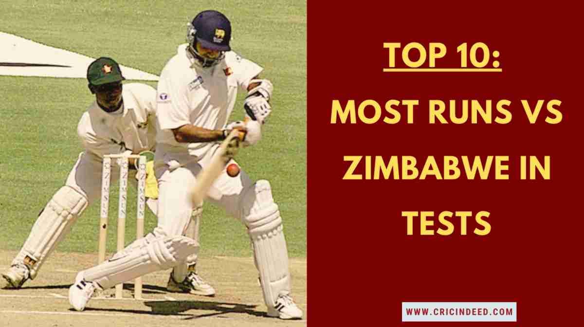 Most Test Runs Against Zimbabwe