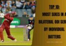 Gayle hit 39 sixes in a single odi series against england