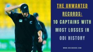 Most Losses as Captain in ODI