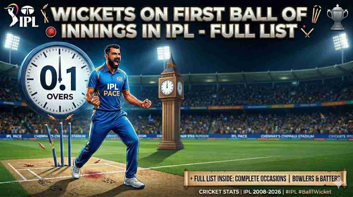 Wickets on First Ball of Innings in IPL