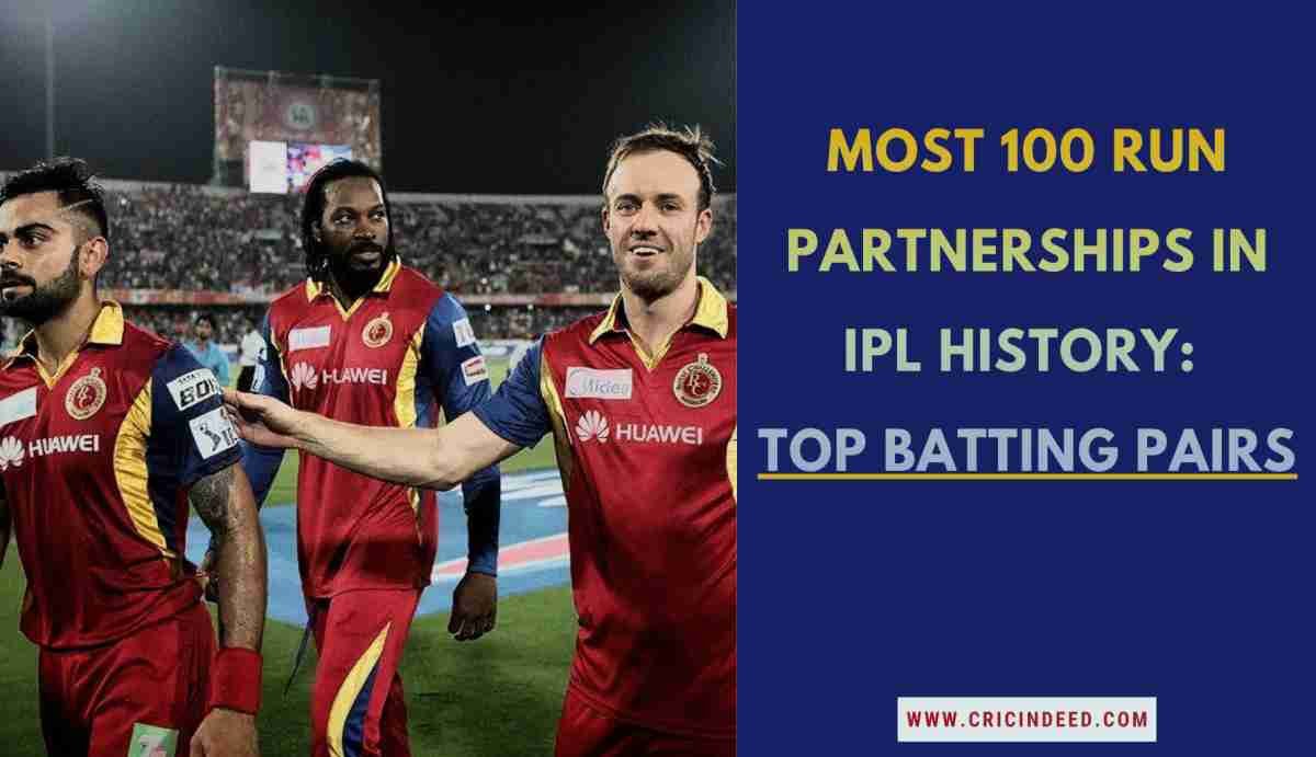 Most Century Partnerships in IPL