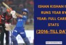 Ishan in 2020 playing for mumbai indians against his current team SRH