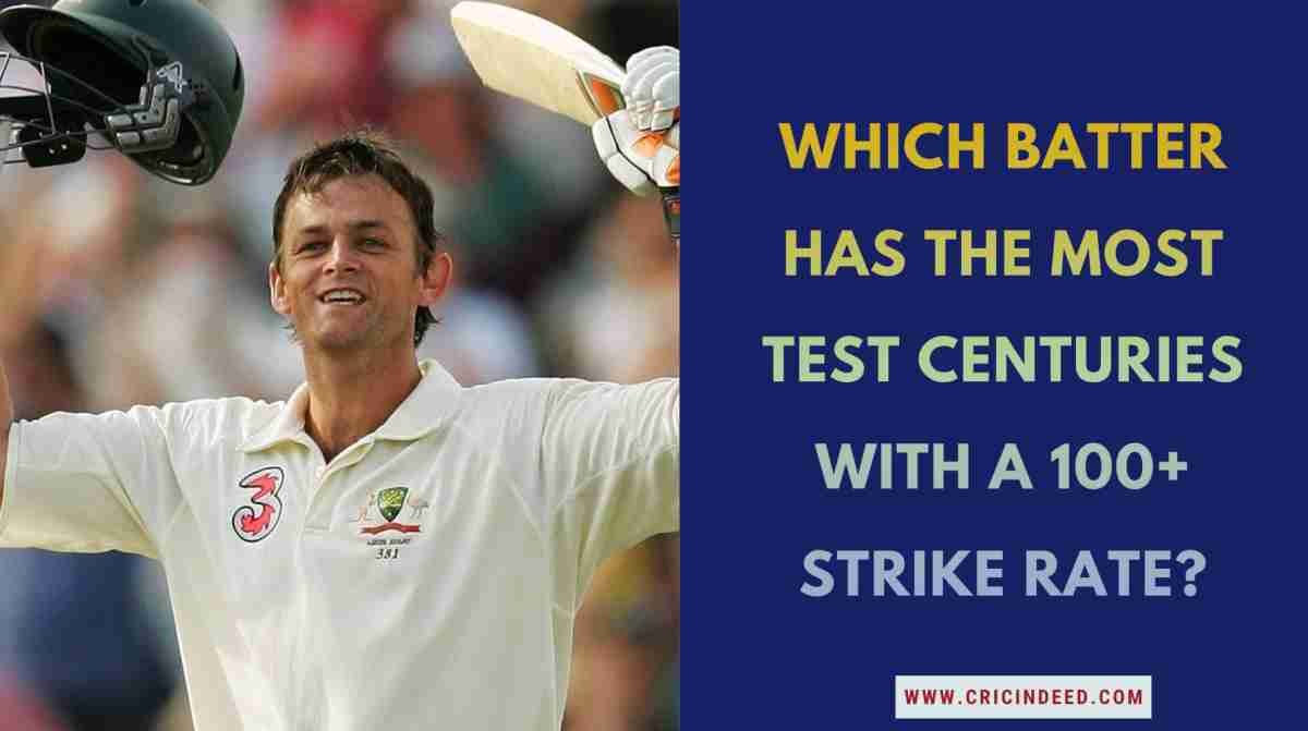 Most Centuries at 100+ Strike Rate in Test