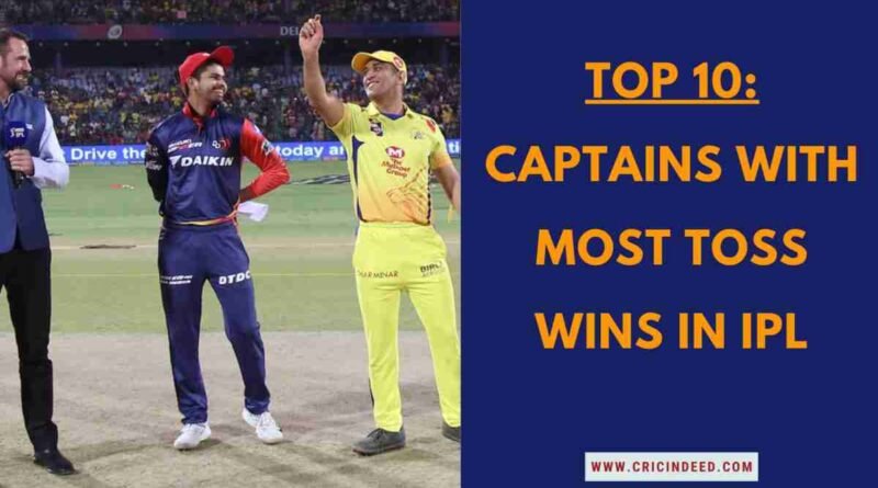 MS Dhoni and Shreyas Iyer at the coin toss representing captains with most toss wins in IPL.