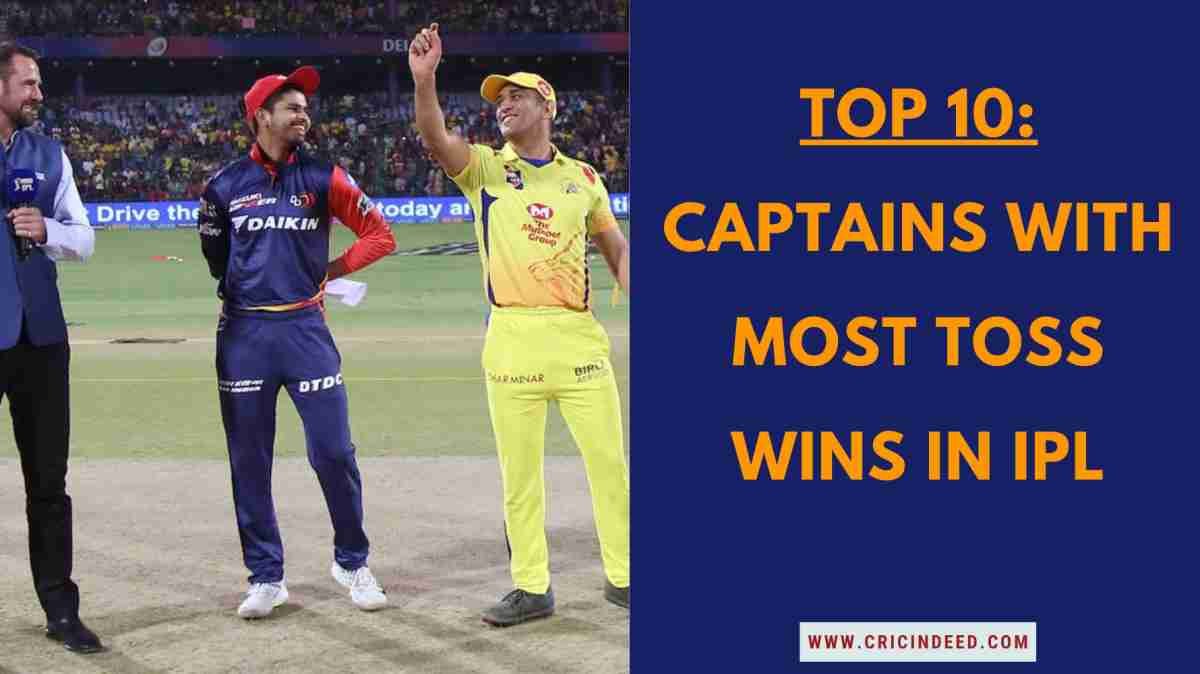 Most Toss Wins by Captains in IPL