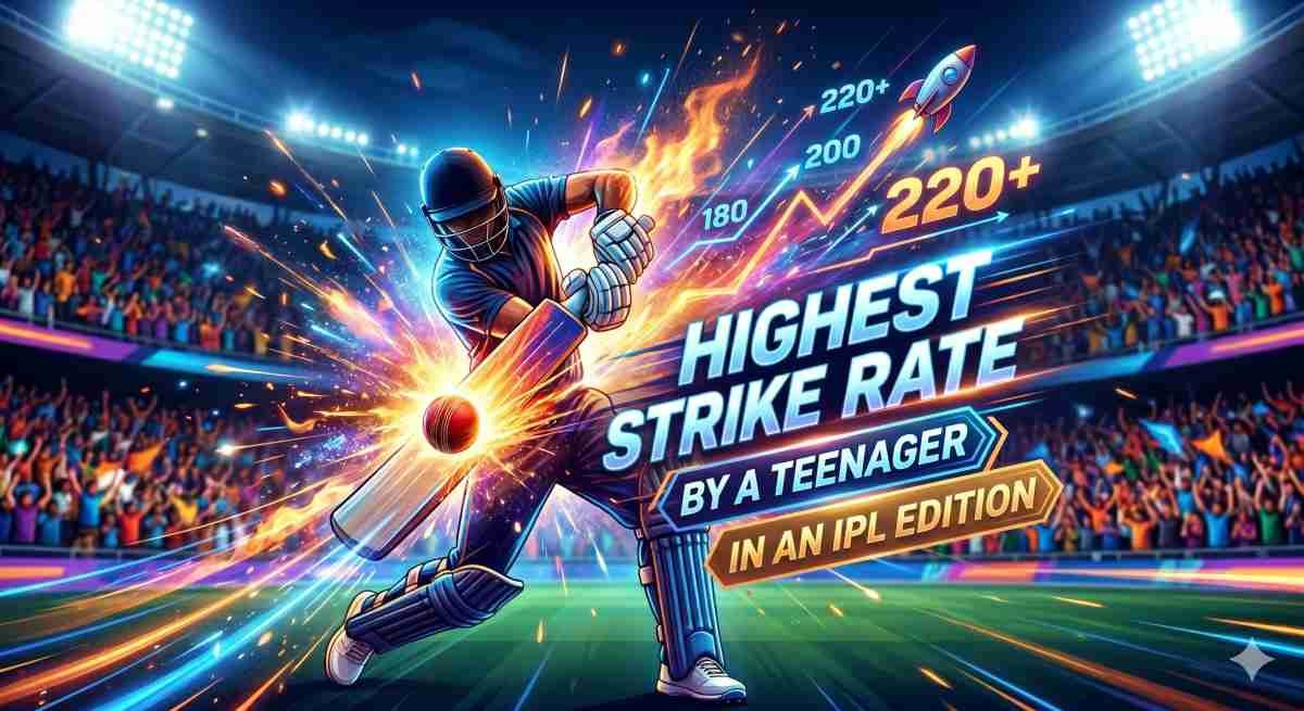 Highest Strike Rate by a Teenager in an IPL Season