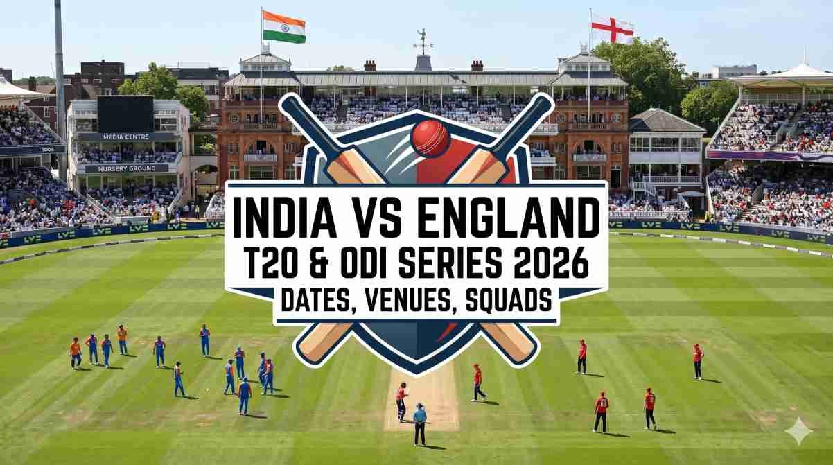 India vs England T20 & ODI Series 2026: Dates, Venues, Squad