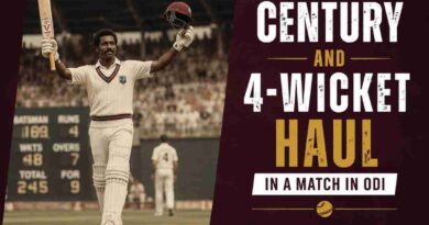 List: Century and 4-Wicket Haul in a Match in ODI List: Century and 4-Wicket Haul in a Match in ODI