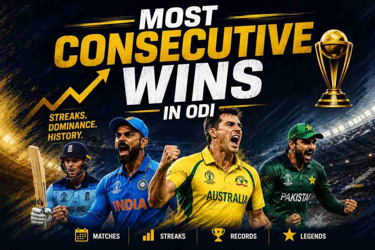 Most Consecutive Wins in ODI