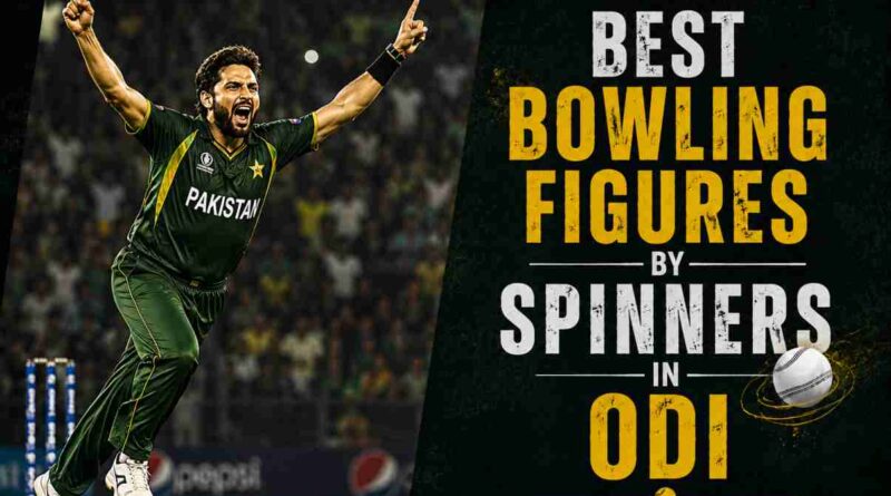 Best Bowling Figures by Spinners in ODI Best Bowling Figures by Spinners in ODI