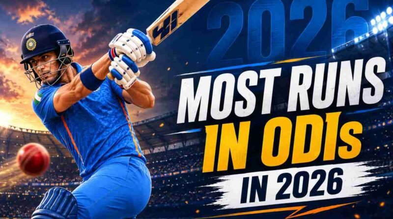 Most Runs in 2026 in ODI