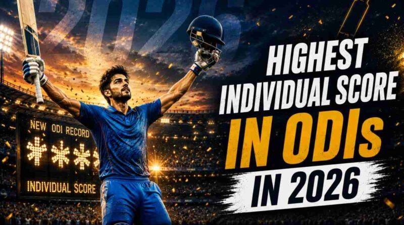 Highest Individual Scores in 2026 in ODI