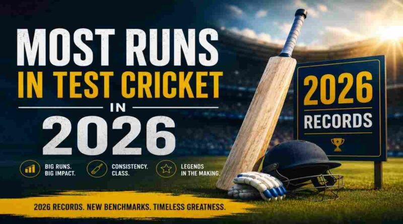 Most Runs in 2026 in Test