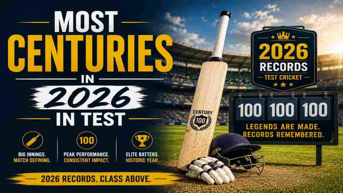 Most Centuries in 2026 in Test