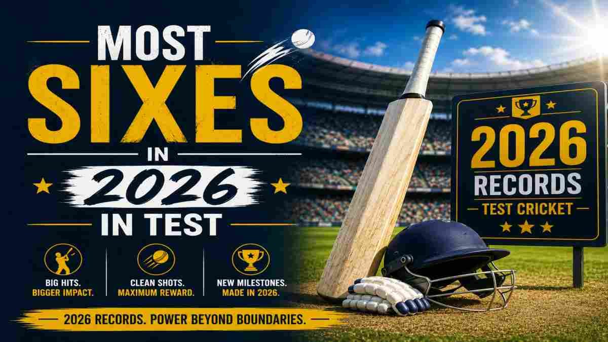 Most Sixes in 2026 in Test