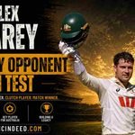 Alex Carey Runs by Opponent in Test
