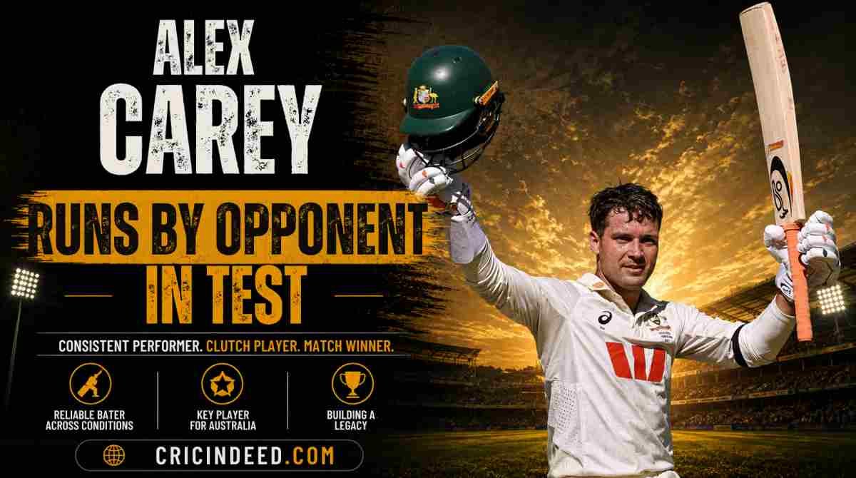 Alex Carey Runs by Opponent in Test