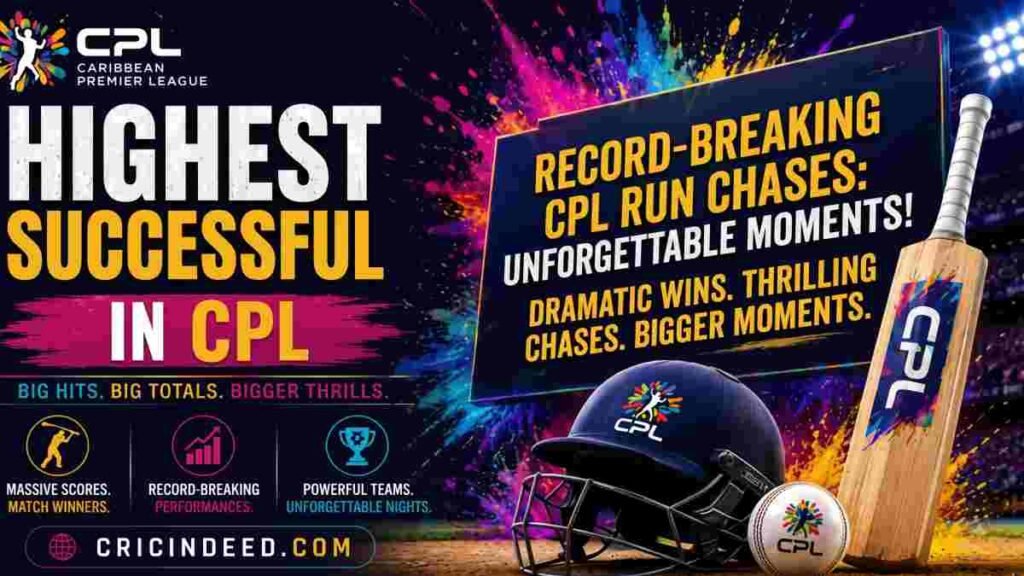 Highest Successful Run Chases in CPL