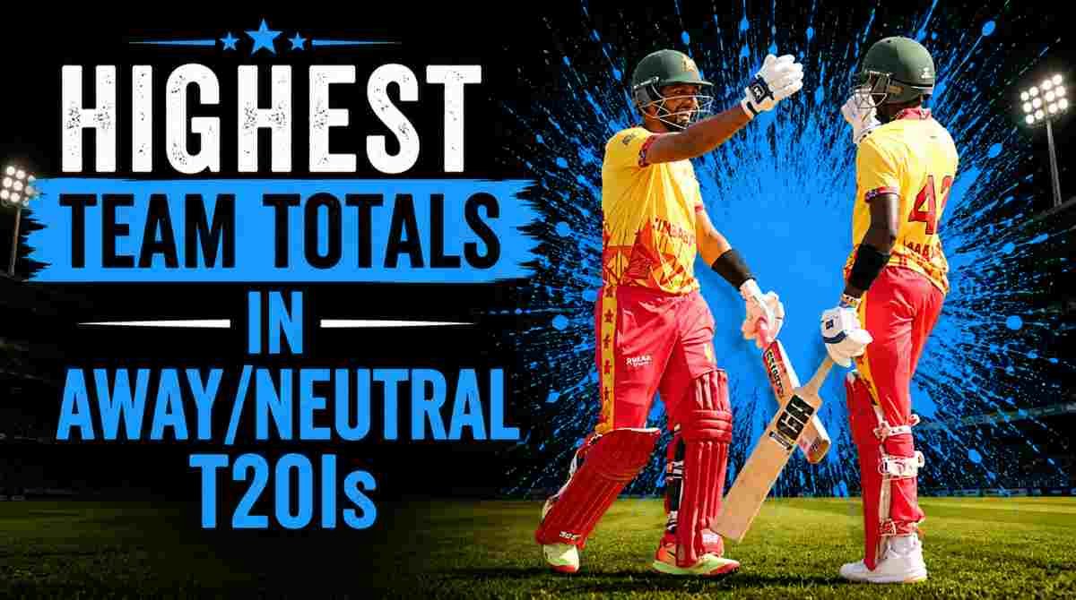 Highest Team Totals in Away/Neutral T20Is