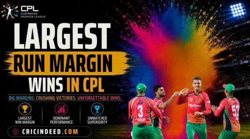 Largest Run Margin Wins in CPL Largest Run Margin Wins in CPL