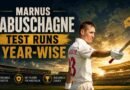 Marnus Labuschagne Test Runs Year-wise