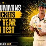 Pat Cummins Wickets by Year in Test