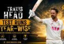 Travis Head Test Runs Year-wise